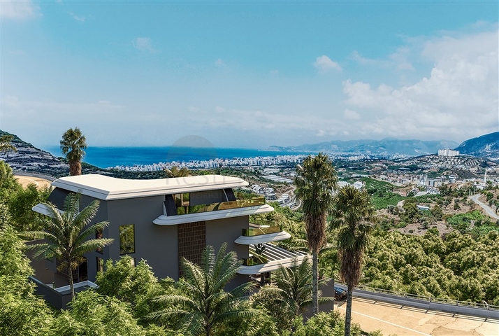 Luxury 7+2 Villa with Amazing Views for Sale in Kargicak Alanya