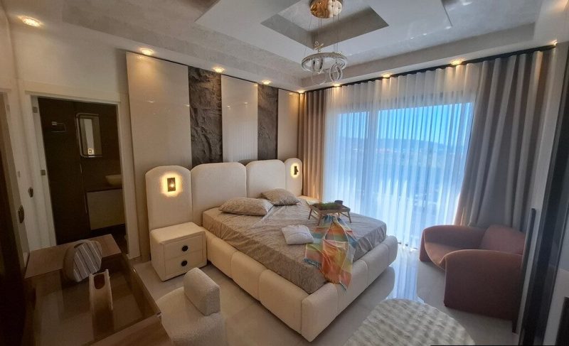Nature & Sea View Villa for Sale in Didim with Furniture in Akbuk