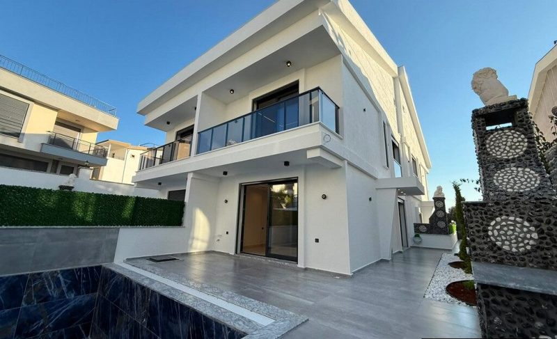 New 3 Bedroom Semi-Detached Villa with Private Pool for Sale in Didim
