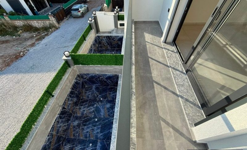 New 3 Bedroom Semi-Detached Villa with Private Pool for Sale in Didim