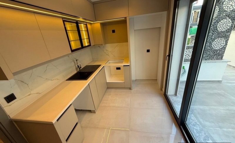 New 3 Bedroom Semi-Detached Villa with Private Pool for Sale in Didim
