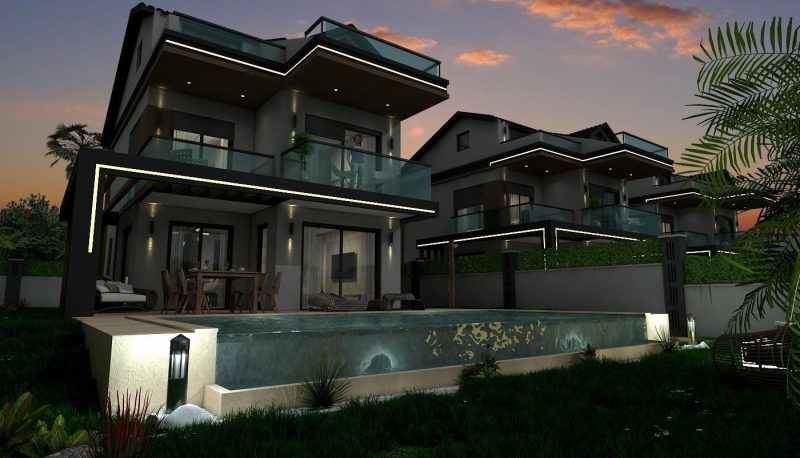 New Build Detached Villas for Sale in Fethiye Turkey