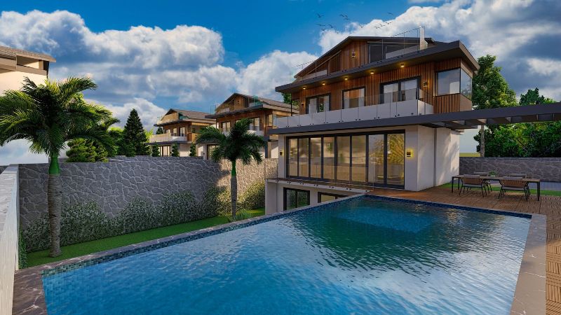 Villas in Oludeniz Yakut; Villas with Pool for Sale in Hisaronu Turkey