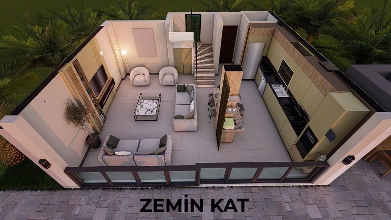 Villas in Oludeniz Yakut; Villas with Pool for Sale in Hisaronu Turkey