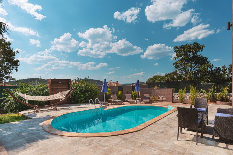 Spacial Ovacik Villa with Indoor and Outdoor Pools in Oludeniz for Sale