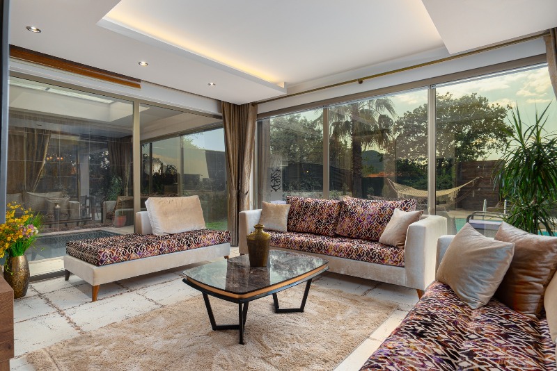 Spacial Ovacik Villa with Indoor and Outdoor Pools in Oludeniz for Sale