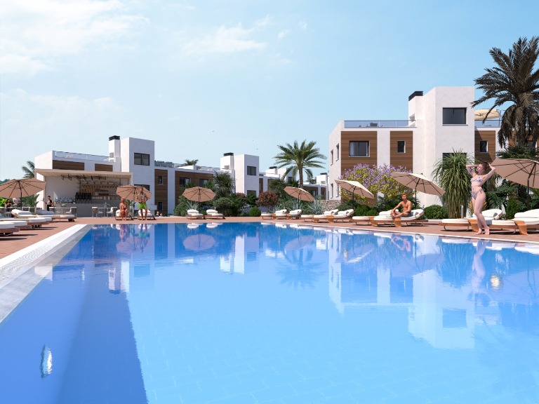 Luxury 2 Bedroom Apartments for Sale in a Gated Complex in Kyrenia North Cyprus