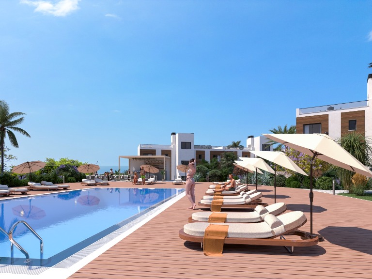Luxury 2 Bedroom Apartments for Sale in a Gated Complex in Kyrenia North Cyprus