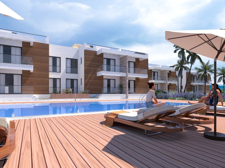 Luxury 2 Bedroom Apartments for Sale in a Gated Complex in Kyrenia North Cyprus