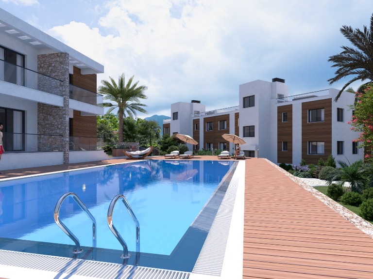 Luxury 2 Bedroom Apartments for Sale in a Gated Complex in Kyrenia North Cyprus