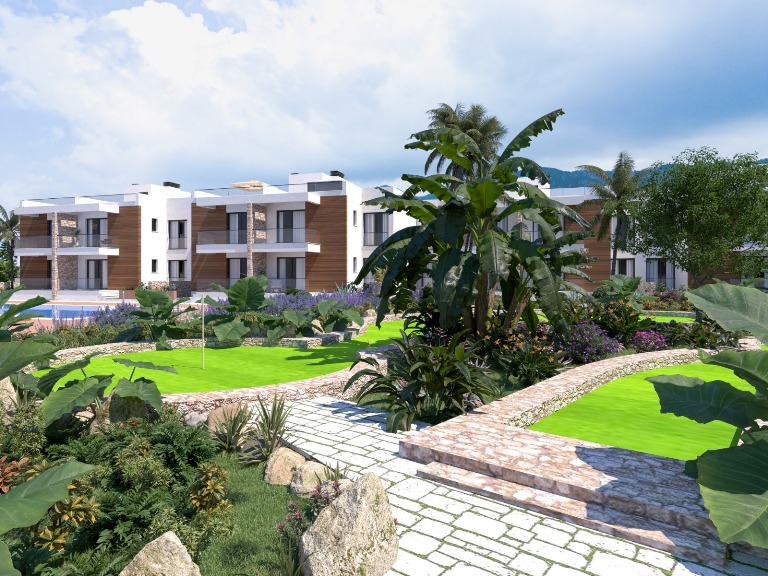 Luxury 2 Bedroom Apartments for Sale in a Gated Complex in Kyrenia North Cyprus
