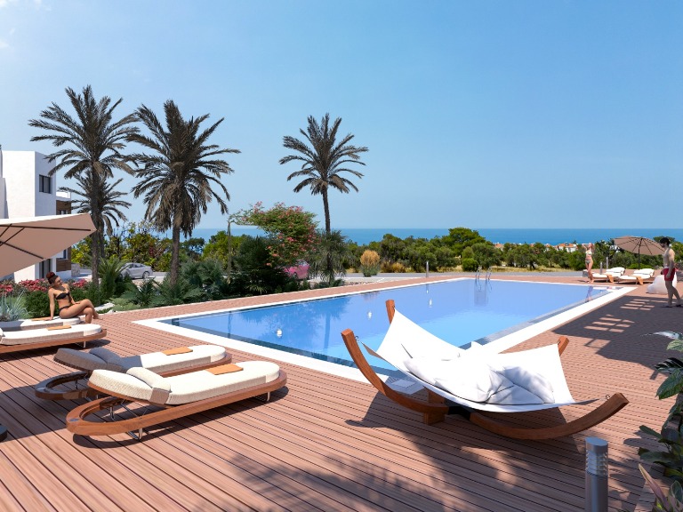 Luxury 2 Bedroom Apartments for Sale in a Gated Complex in Kyrenia North Cyprus