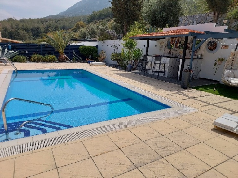 3 Bedroom Bungalow with Garden and Pool in Northern Cyprus for Sale