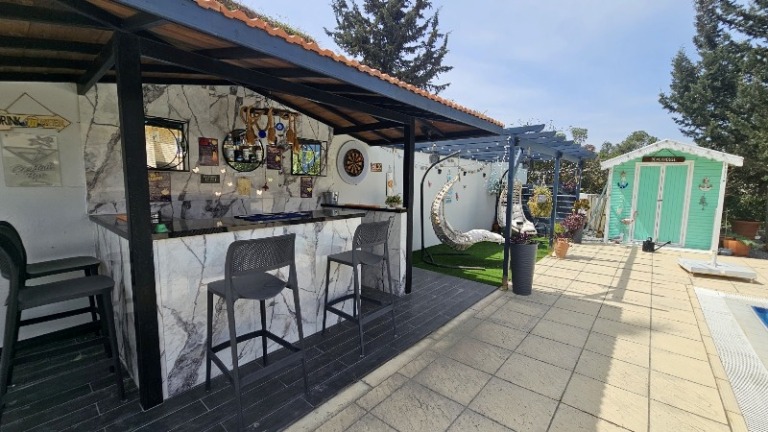 3 Bedroom Bungalow with Garden and Pool in Northern Cyprus for Sale