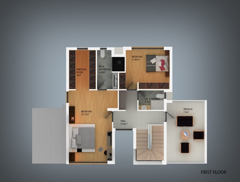 Brand New 3 Bedroom Detached Villa for Sale in Karsiyaka North Cyprus