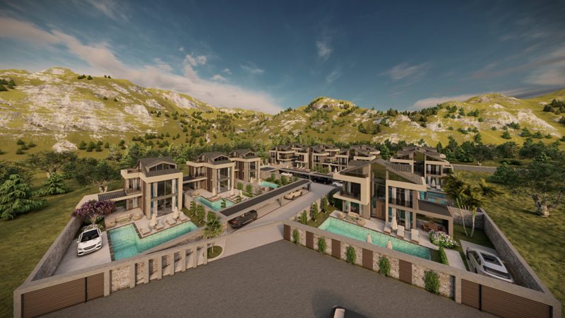 Brand-new 3 Bedroom Ovacik Villas with Private Pool for Sale