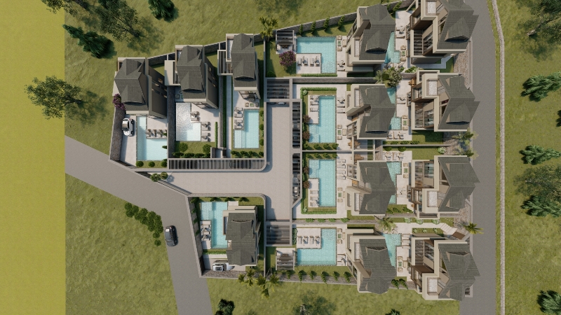 Brand-new 3 Bedroom Ovacik Villas with Private Pool for Sale