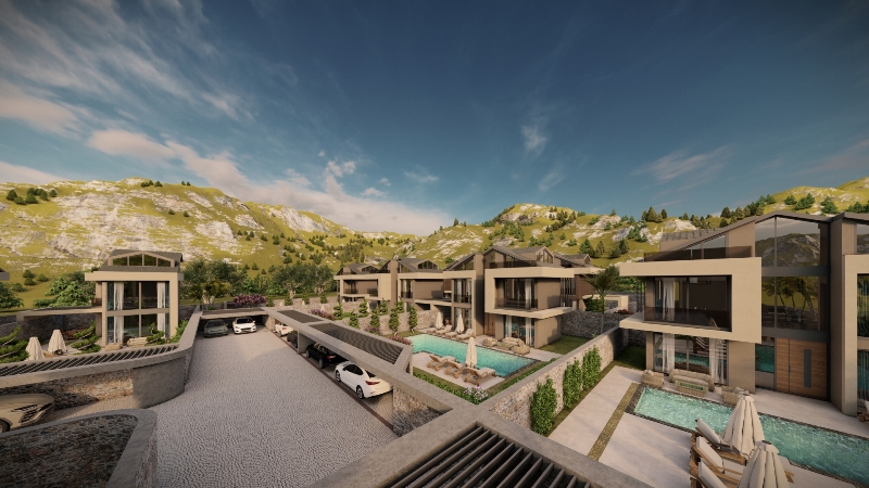 Brand-new 3 Bedroom Ovacik Villas with Private Pool for Sale