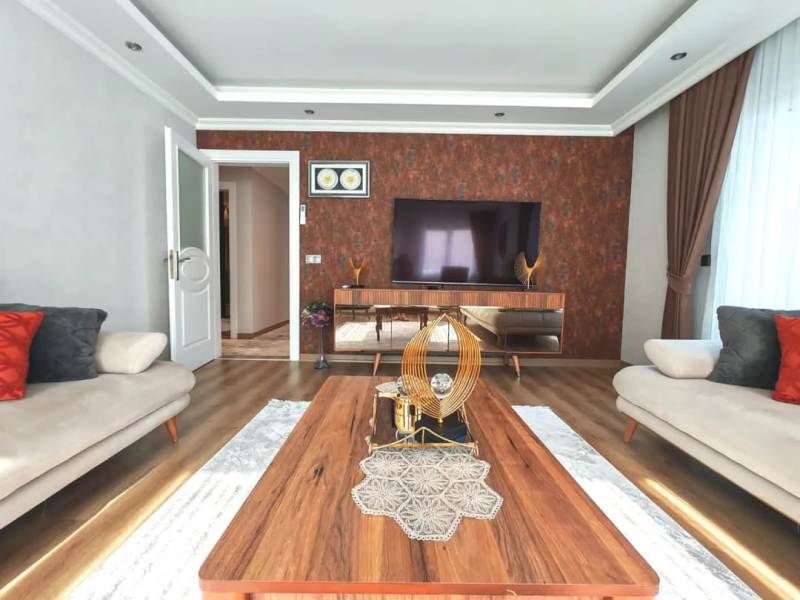 Castle and Sea View Apartment with 3 Bedroom for Sale in Alanya Centre