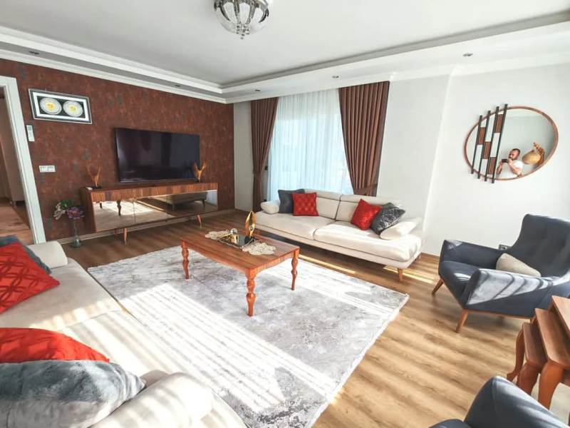 Castle and Sea View Apartment with 3 Bedroom for Sale in Alanya Centre