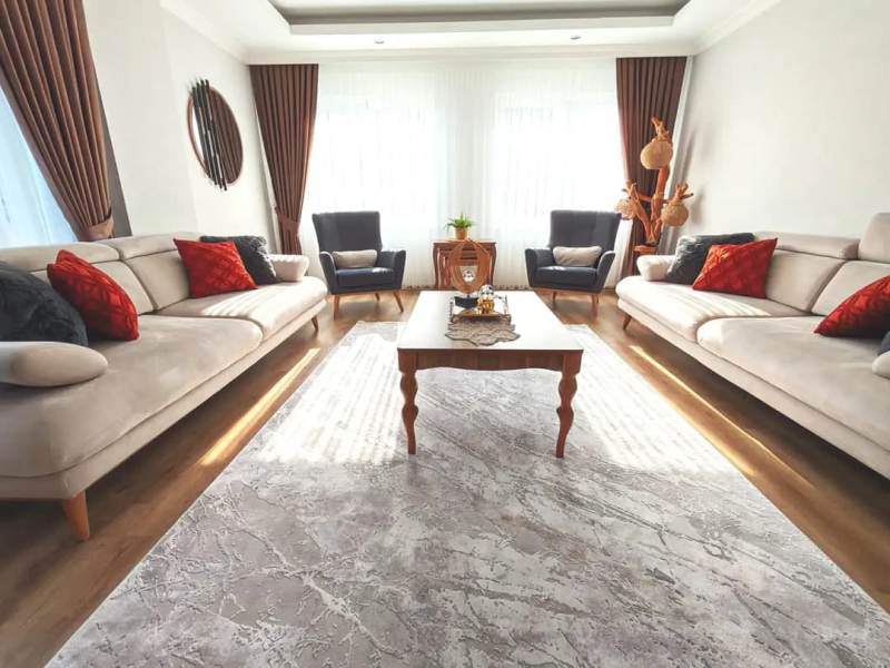 Castle and Sea View Apartment with 3 Bedroom for Sale in Alanya Centre
