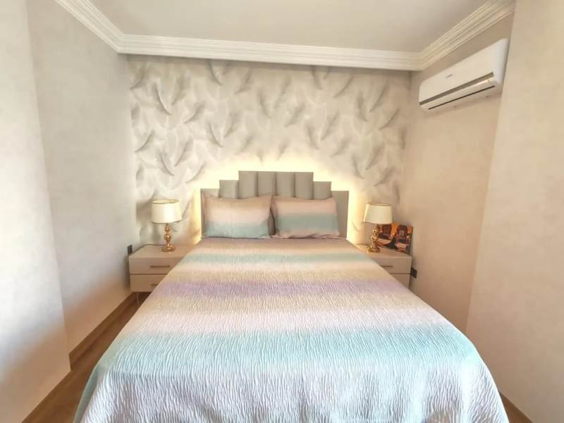 Castle and Sea View Apartment with 3 Bedroom for Sale in Alanya Centre