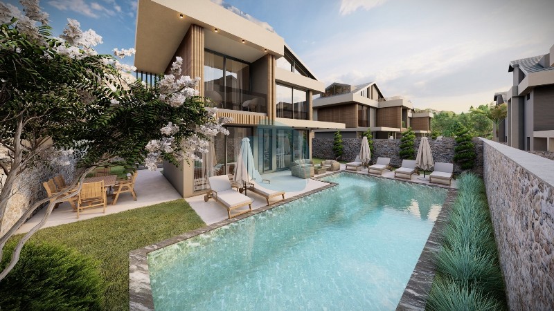 For Sale Luxury Detached Property with Indoor Pool Sauna Steam Room and Outdoor Pool in Ovacik Oludeniz Fethiye Turkey