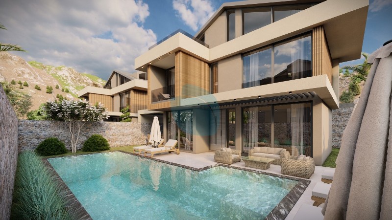 For Sale Luxury Detached Property with Indoor Pool Sauna Steam Room and Outdoor Pool in Ovacik Oludeniz Fethiye Turkey
