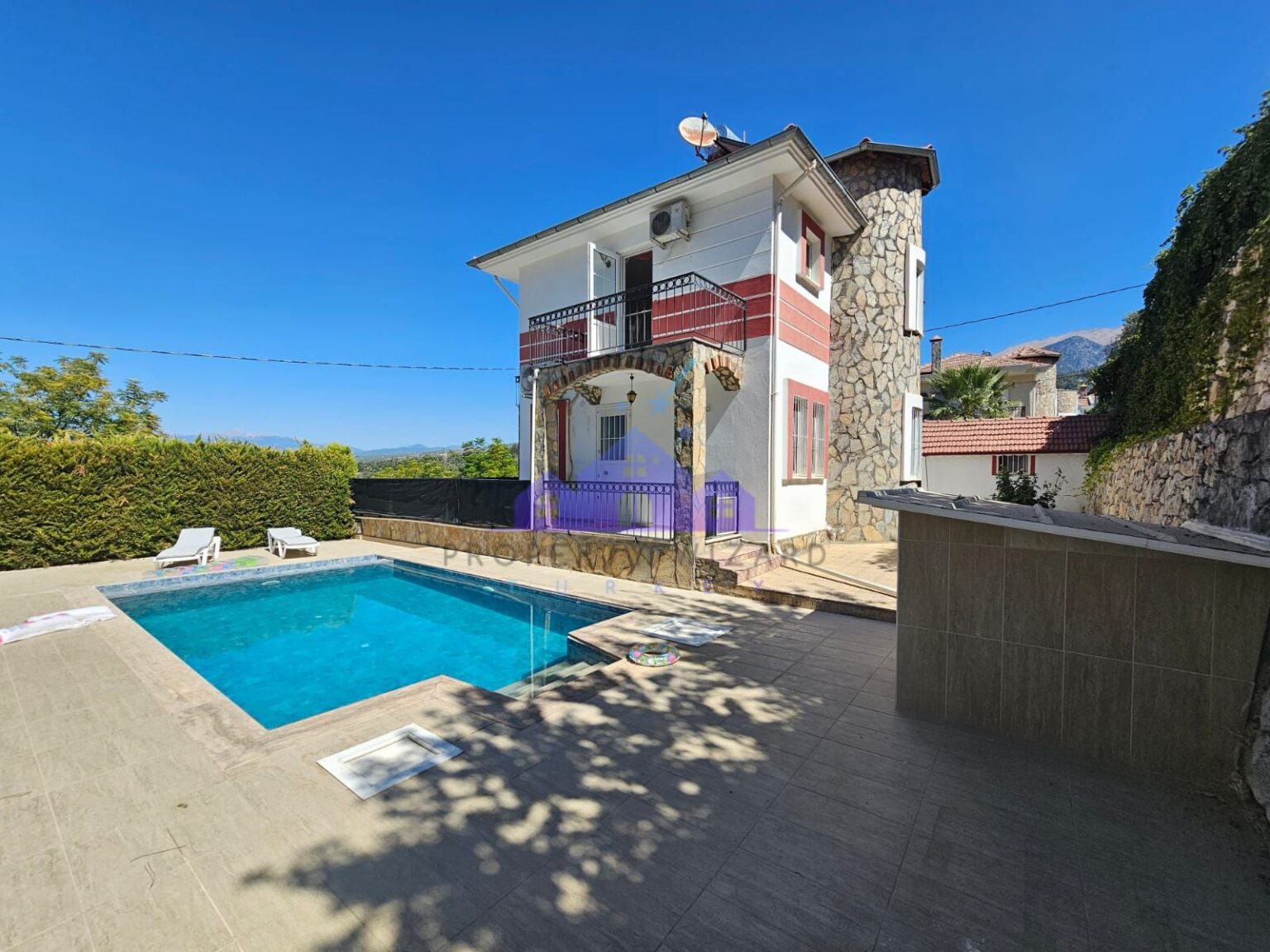 Nature View Detached Villa for Sale in Rural Location of Kadikoy in Seydikemer Fethiye Turkey.