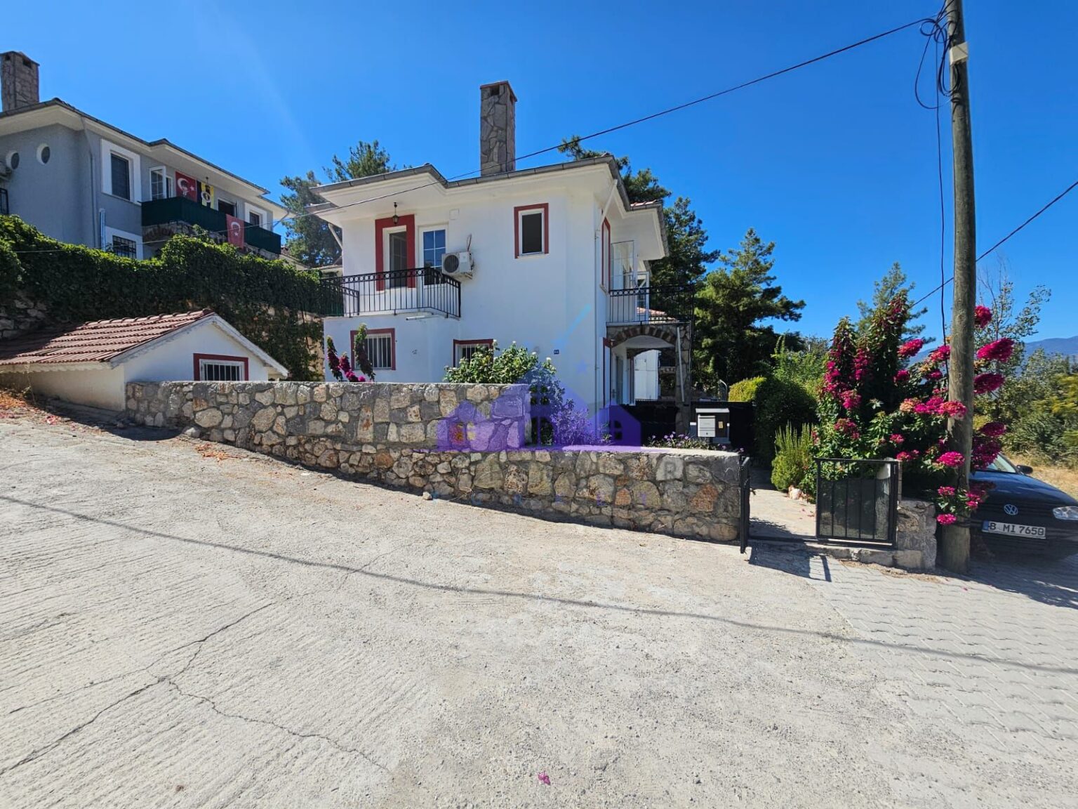 Nature View Detached Villa for Sale in Rural Location of Kadikoy in Seydikemer Fethiye Turkey.