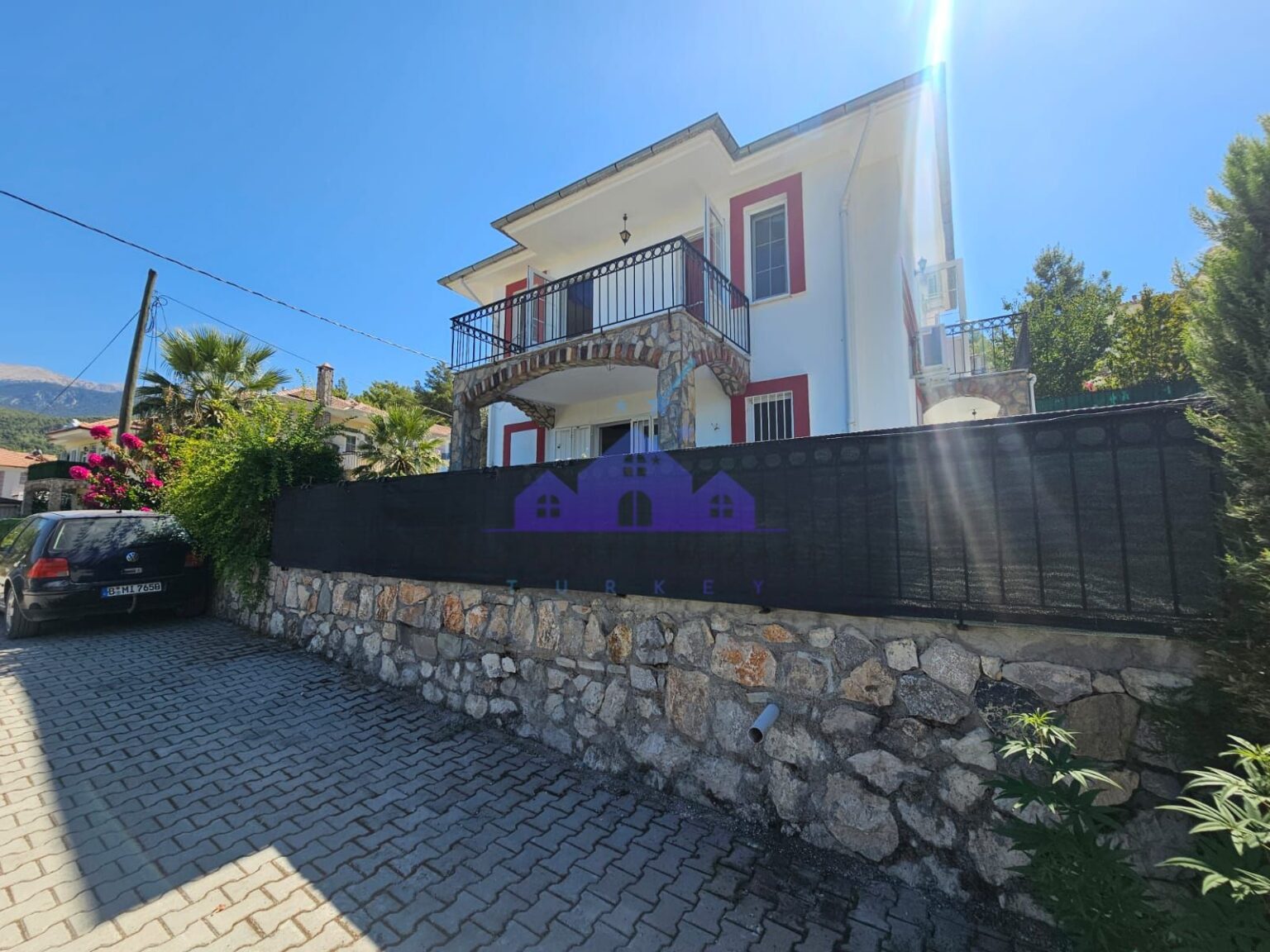 Nature View Detached Villa for Sale in Rural Location of Kadikoy in Seydikemer Fethiye Turkey.