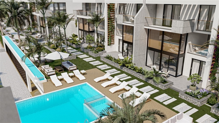 Flats and Lofts Only 250 Metres to the Beach in North Cyprus