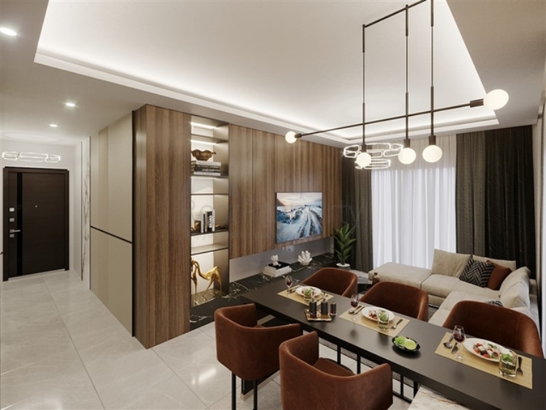 Flats for Sale in a New Residential Project in Oba Alanya
