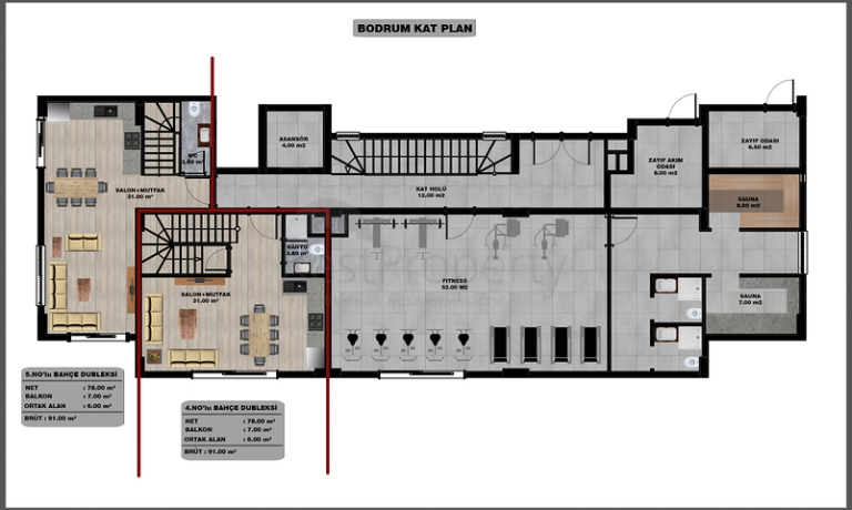 Flats for Sale in a New Residential Project in Oba Alanya