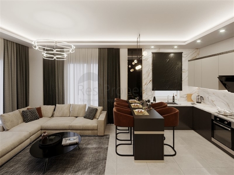 Flats for Sale in a New Residential Project in Oba Alanya