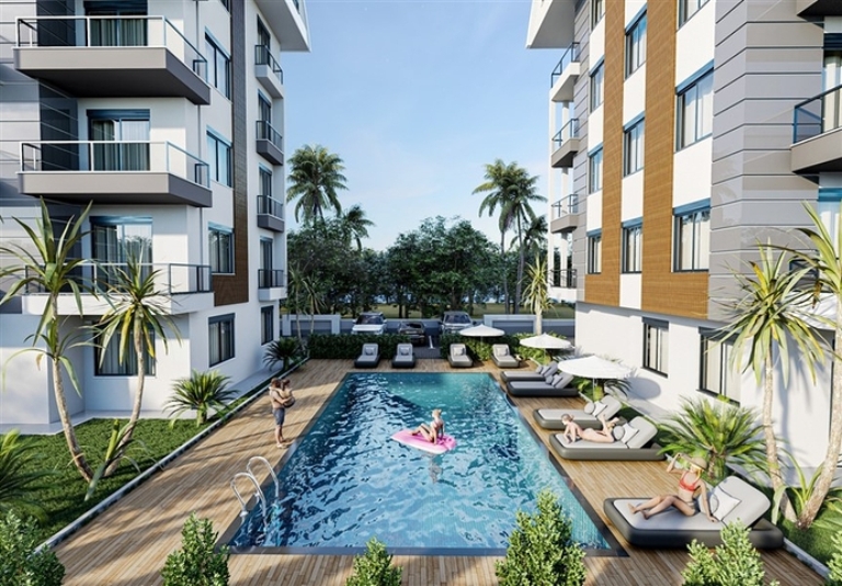 Flats for Sale in a New Residential Project in Oba Alanya