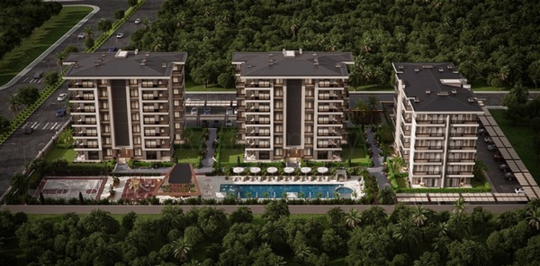 Flats for Sale on a New Residential Development in Kepez Antalya