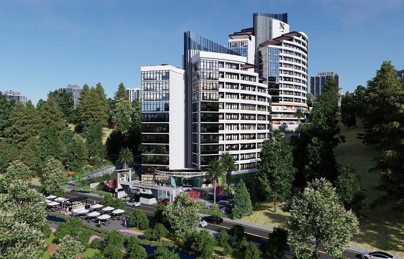 Luxury Flats for Sale in Lotus Towers Project Istanbul Turkey
