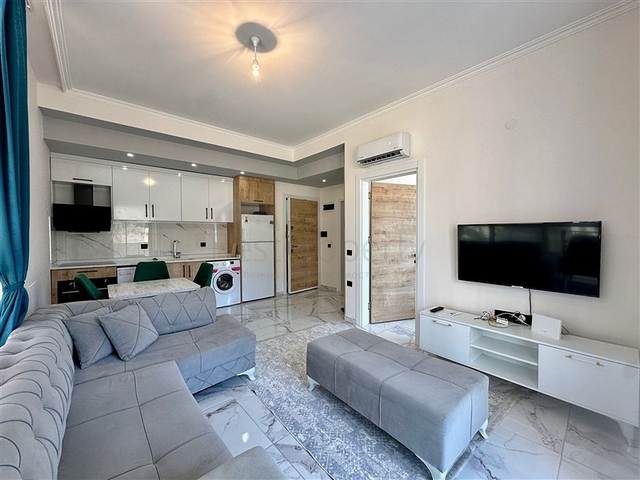 Recommended & Bargain - New 1 Bedroom Furnished Flat for Sale in Avsallar Alanya Turkey.