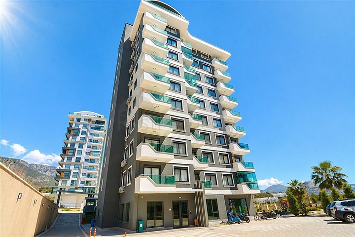 Furnished & Ready to Move in One Bedroom Mahmutlar Property with Partial Sea Views in Alanya