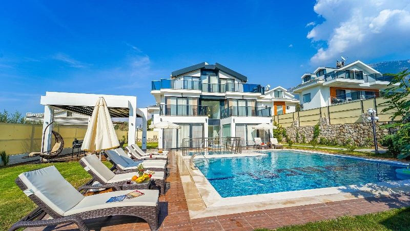 Outstanding 5 Bedroom Detached Villa with Nature and Mountain Views for Sale in Oludeniz, Fethiye.