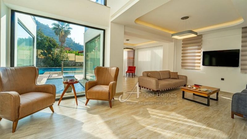 Outstanding 5 Bedroom Detached Villa with Nature and Mountain Views for Sale in Oludeniz, Fethiye.