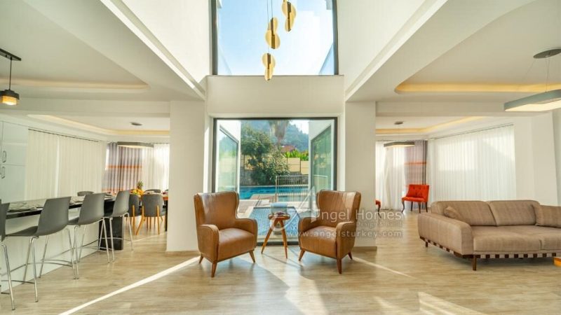 Outstanding 5 Bedroom Detached Villa with Nature and Mountain Views for Sale in Oludeniz, Fethiye.