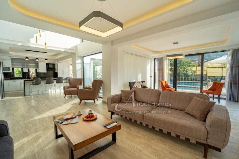 Outstanding 5 Bedroom Detached Villa with Nature and Mountain Views for Sale in Oludeniz, Fethiye.