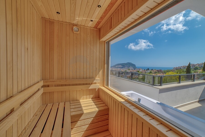 Premium Villa with Panoramic Sea Views in the Prestigious Tepe Area of Alanya