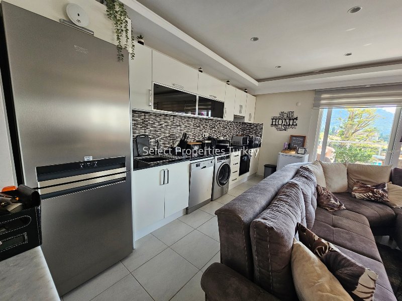 Property with Two Terraces and Amazing Scenery for Sale in Ovacik Fethiye