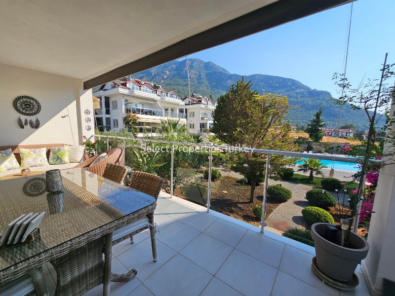 Property with Two Terraces and Amazing Scenery for Sale in Ovacik Fethiye