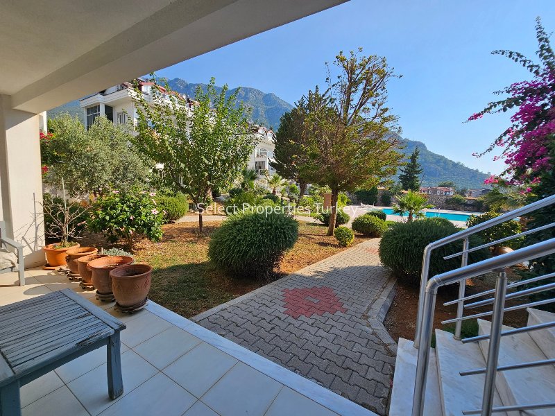 Property with Two Terraces and Amazing Scenery for Sale in Ovacik Fethiye