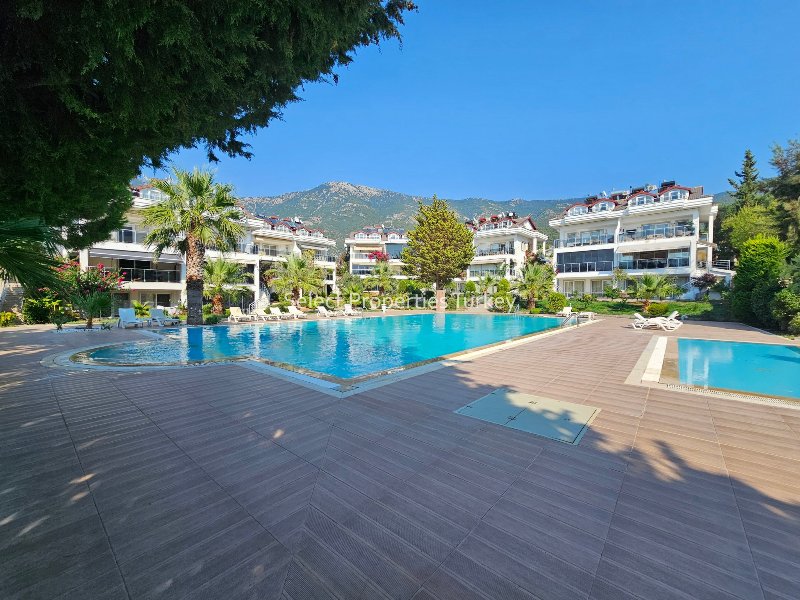 Property with Two Terraces and Amazing Scenery for Sale in Ovacik Fethiye