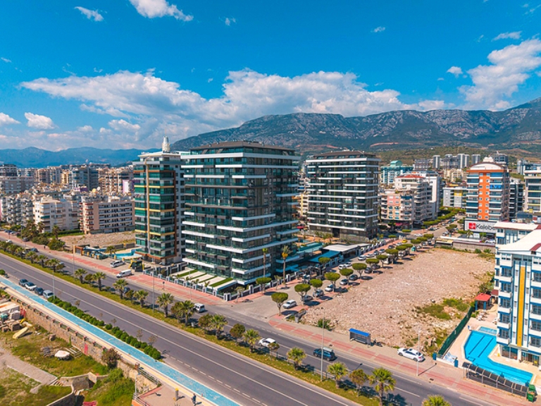 Sonas Prime Residence Sea View Beach Property for Sale in Mahmutlar Alanya l Furnished